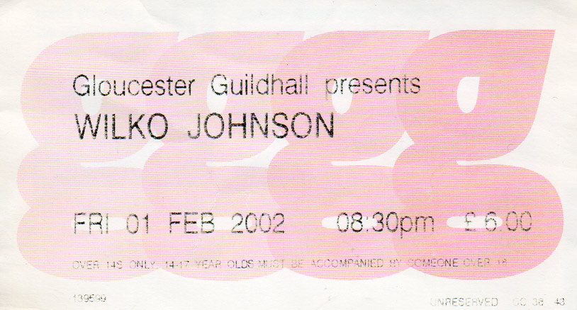 Wilko Johnson Ticket